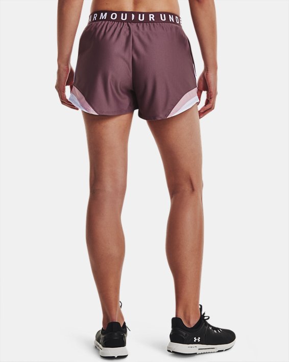 Shorts UA Play Up 3.0 Tri Color para Mujer, Purple, pdpMainDesktop image number 1